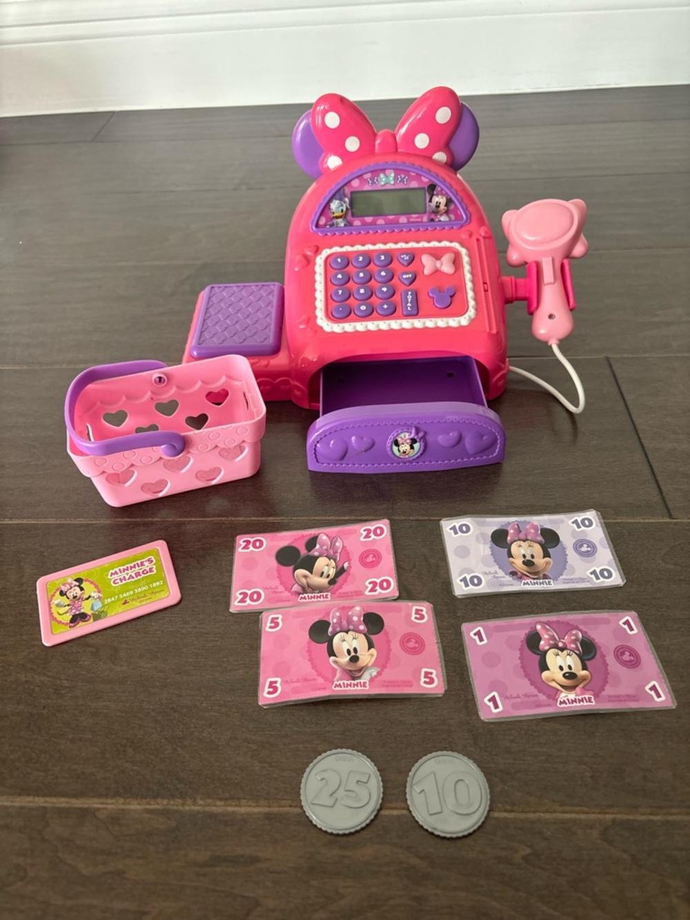 Disney Minnie Mouse Pink and Purple Play Cash Register